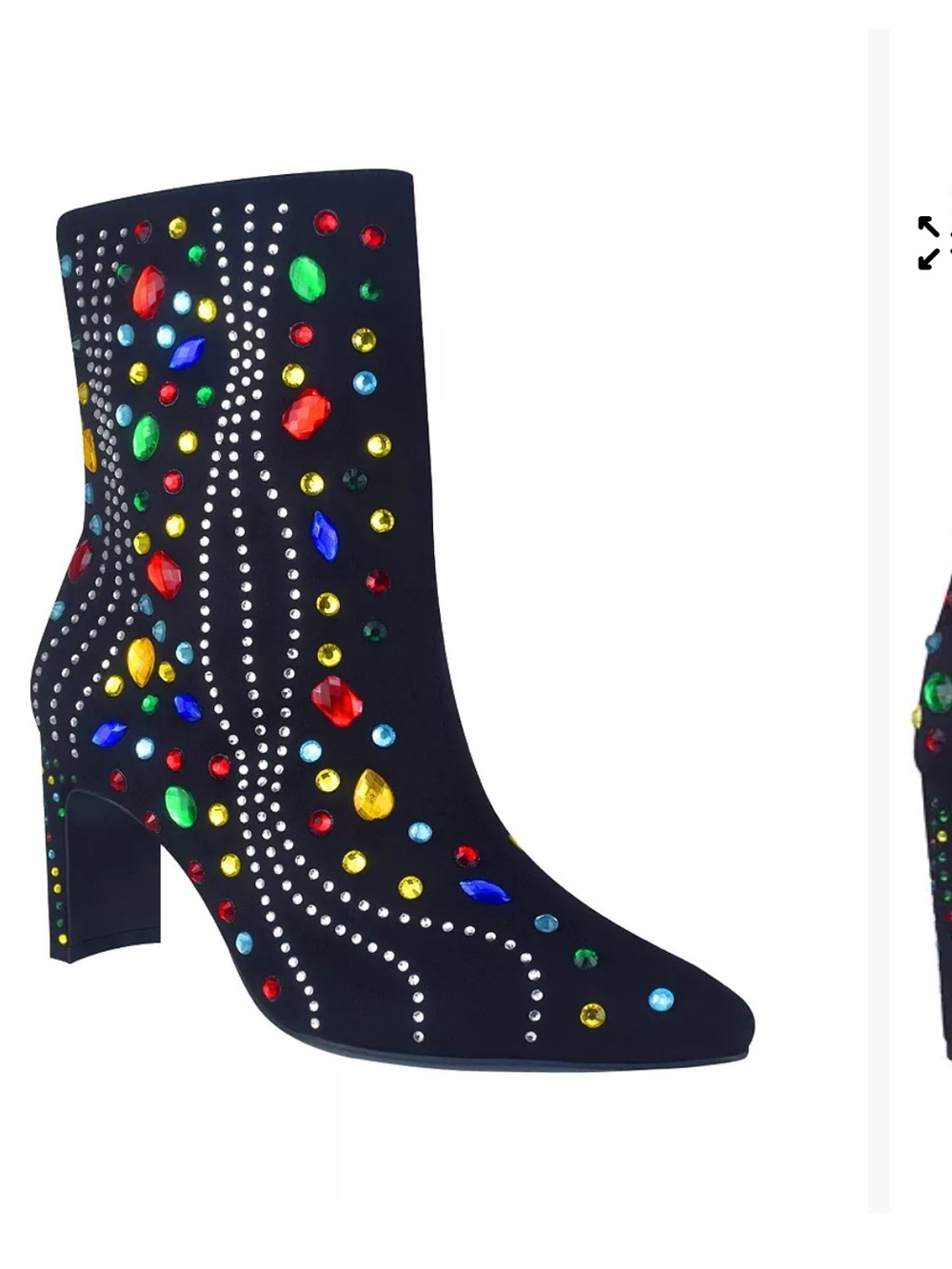 Impo Women's Voleta Jewel Embellished Dress Booties size 8M